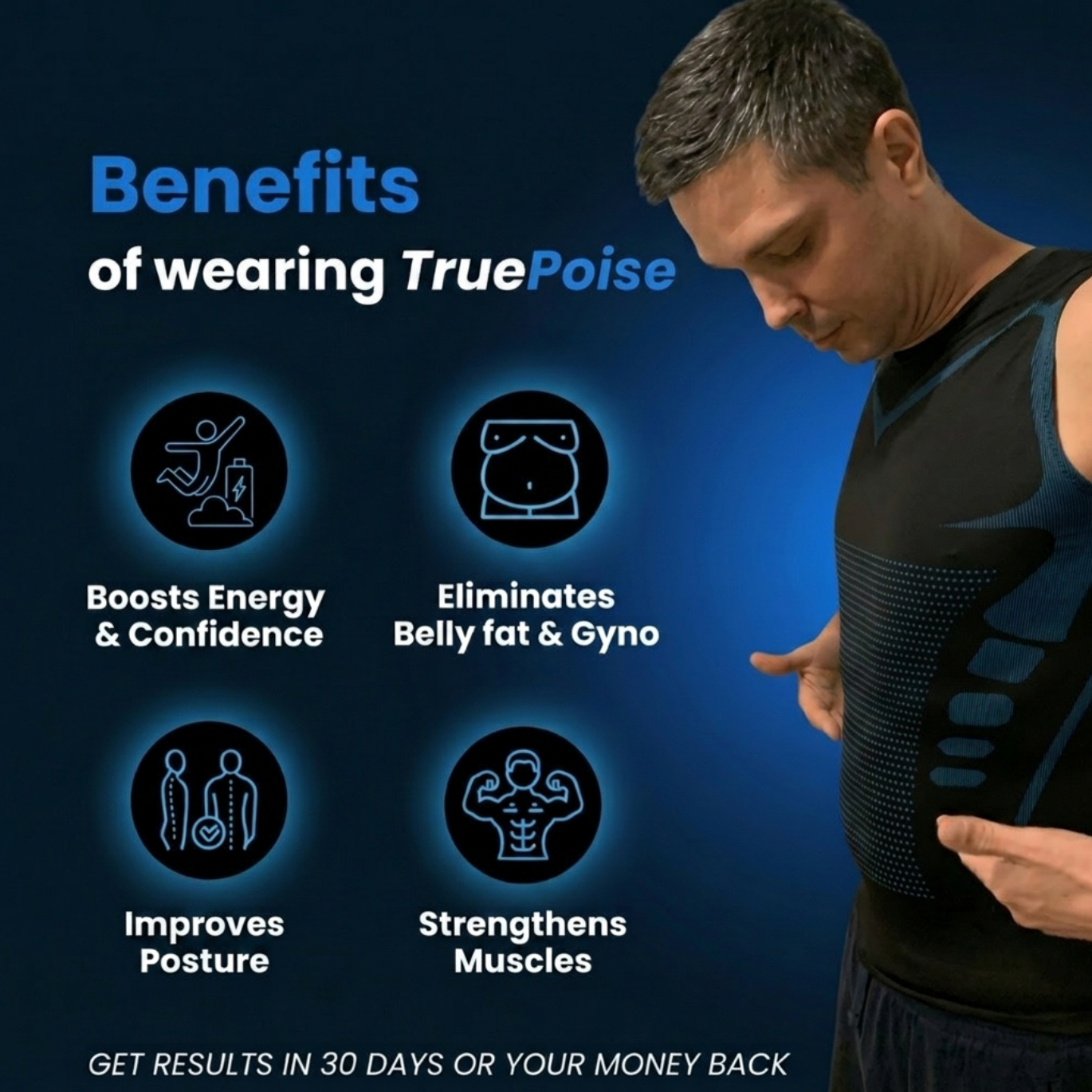 TruePoise | The Confidence Vest for Men — Posture, Shape & Comfort